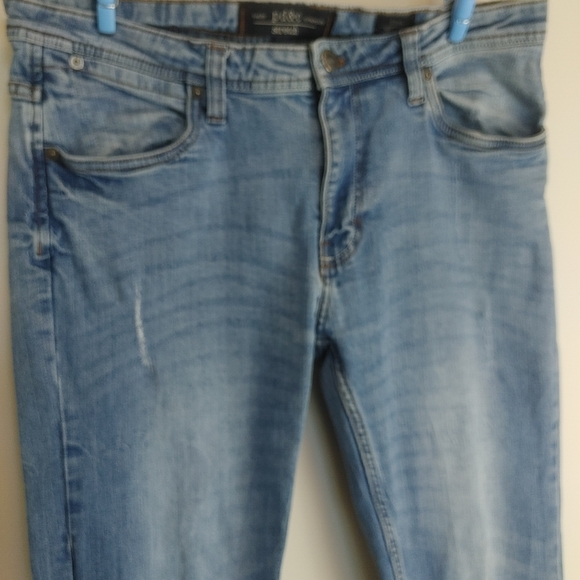 PD&C Blue Jean Pants Men's Sz 36x30 Slim Fit StraightStretch - Picture 2 of 9